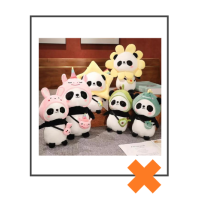 Kawaii knuffel panda unicorn